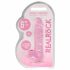 Dildo REALROCK semitrasparente realistico - rosa (15cm) 