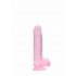 Dildo REALROCK semitrasparente realistico - rosa (15cm) 