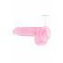 Dildo REALROCK semitrasparente realistico - rosa (15cm) 