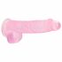 Dildo REALROCK semitrasparente realistico - rosa (15cm) 