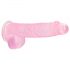 Dildo REALROCK semitrasparente realistico - rosa (15cm) 