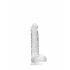 REALROCK - Dildo trasparente realistico - cristallino (15cm) 