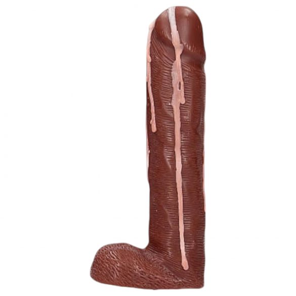 Dicky Cum - Sapone a forma di pene con testicoli - marrone (250g)