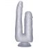 Realrock - doppio dildo realistico - 22 cm (trasparente)