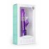 Easytoys Rabbit - Vibratore viola con perle rotanti e stimolatore clitorideo