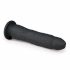 Dildo in silicone al 100% con ventosa (21cm) - nero 