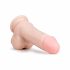 Dildo realistico con ventosa e testicoli (17,5cm) - color carne 