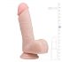 Easytoys - Dildo ventosa con testicoli (17,5 cm) - naturale