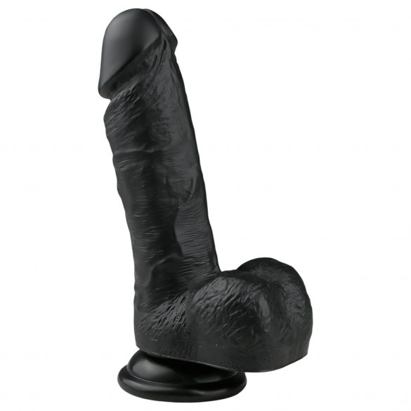 Dildo Realistico con Testicoli e Ventosa (17,5cm) - Nero 