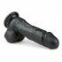 Dildo Realistico con Testicoli e Ventosa (17,5cm) - Nero 