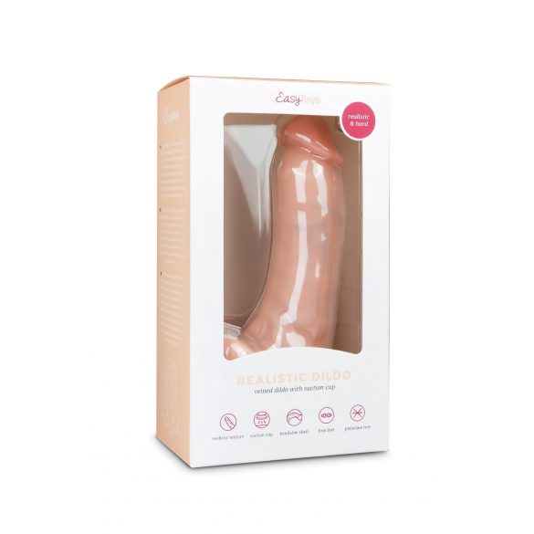 Dildo Realistico con Ventosa e Testicoli (20cm) - Colore Naturale 