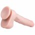 Dildo Grande e Realistico con Ventosa e Testicoli - Easytoys (29,5cm) - Color Carne 