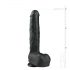 Dildo Grande con Ventosa e Testicoli - Nero (29,5cm) - Easytoys 