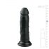 Easytoys - Dildo realistico con ventosa (15,5 cm) - nero