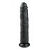 Dildo Extra Grande con Ventosa Easytoys (28,5cm) - Nero 