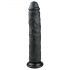 Easytoys - dildo extra grande con ventosa (28,5 cm) - nero