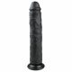 Dildo Extra Grande con Ventosa Easytoys (28,5cm) - Nero 