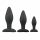 Set di Dildo Anali Easytoys Rocket - Nero (3 pezzi) 