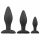 Set di Dildo Anali Easytoys Rocket - Nero (3 pezzi) 