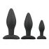 Set di Dildo Anali Easytoys Rocket - Nero (3 pezzi) 