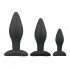 Set di Dildo Anali Easytoys Rocket - Nero (3 pezzi) 