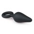 Plug Anale Easytoys Punta Affilata con Anello di Trattenimento - Medio (Nero) 