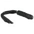 Easytoys Flogger - Frusta e dildo in silicone 2 in 1 (nero)