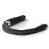 Easytoys Flogger - Frusta e dildo in silicone 2 in 1 (nero)