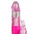 Vibratore Easytoys con perle rotanti, stimolatore clitorideo e movimento thrusting (rosa) 