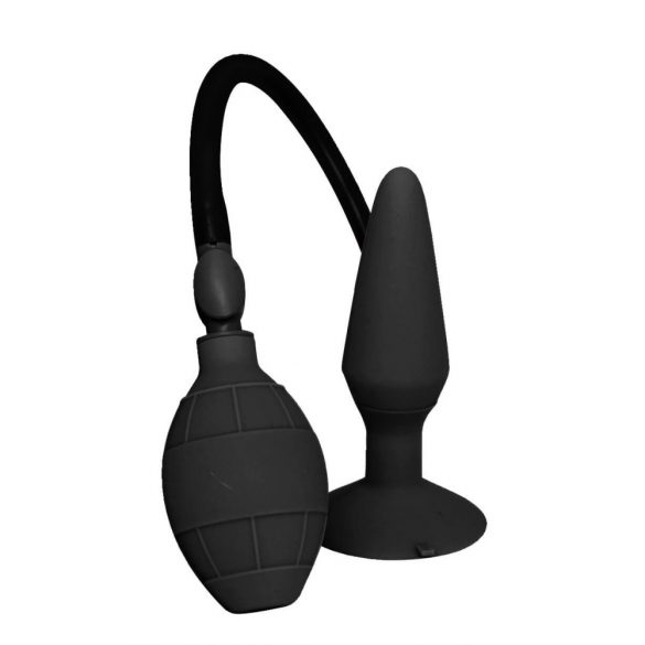 Dildo Anale Gonfiabile MenzStuff L con Ventosa - Nero (Grande) 