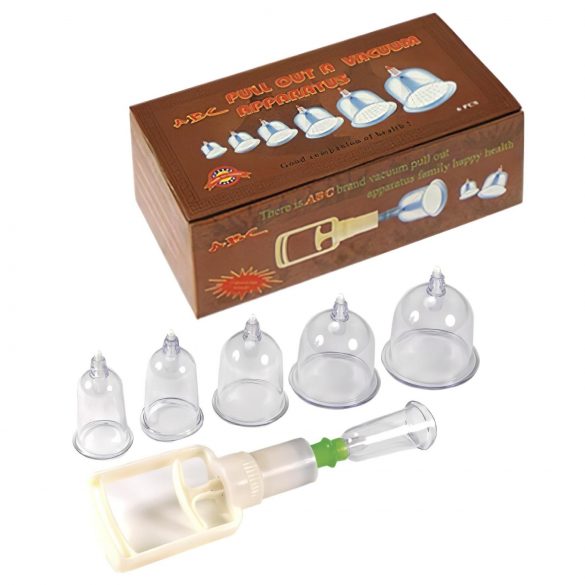 Set Cupping Rimba - Kit con Pompa Aspirante (6 pezzi)