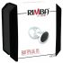 Rimba XS - plug anale in metallo con pietra nera (argento)