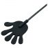 Frange in silicone con mano - 40cm (nero) 