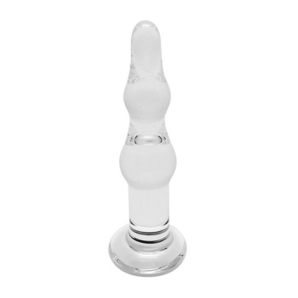 Dildo Anale in Vetro Ondulato Rimba Dolly (Trasparente) 