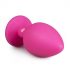 Plug Anale Easytoys Diamond con Gemma Bianca (Grande) - Rosa 