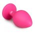 Dildo Anale Medium Easytoys Diamond con Gemma Bianca - Rosa 