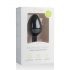 Easytoys Diamond - plug anale nero con pietra bianca (medio)