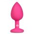 Easytoys Diamond Small - plug anale (rosa-bianco)