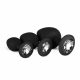 Set di Dildo Anali Easytoys Diamond con Decorazioni Gemmate (Nero) 