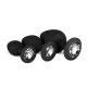 Set di Dildo Anali Easytoys Diamond con Decorazioni Gemmate (Nero) 