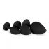 Set di Dildo Anali Easytoys Diamond con Decorazioni Gemmate (Nero) 