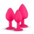 Set plug anale Easytoys Diamond (rosa)