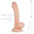 Real Fantasy Vince - dildo con testicoli e prepuzio - 19,5 cm (naturale)