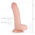 Fantasia Reale Cliff - Fallo Realistico con Testicoli - 22cm (Color Carne) 