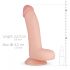 Fantasia Reale Cliff - Fallo Realistico con Testicoli - 22cm (Color Carne) 