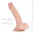 Fallico Realistico Derek con Testicoli - 22cm (Color Carne) 