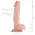 Fantasia Reale Glynn - Fallo Realistico con Testicoli - 25cm (Naturale) 