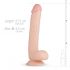 Dildo Realistico Elvin XL con Testicoli - 28cm (Color Carne) 