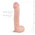 Dildo Realistico con Testicoli Lexon - 33cm (color carne) 