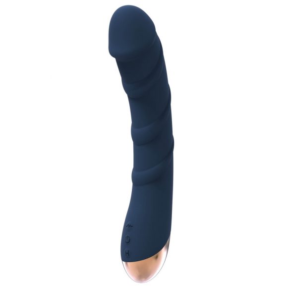 Vibratore Ricaricabile G-spot Impermeabile e Riscaldante Goddess Atlas (Blu) 